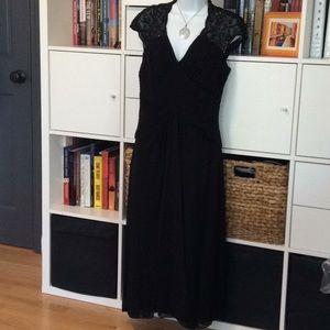 Tadashi black beaded cocktail dress